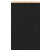 Produktbild för Garageskåp svart 30x51x85 cm massiv trä furu