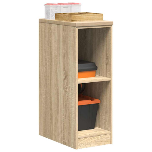 vidaXL Garageskåp Sonoma ek 30x51x85 cm massiv trä furu