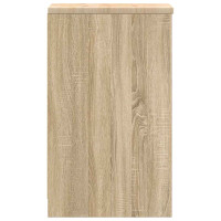 Produktbild för Garageskåp Sonoma ek 30x51x85 cm massiv trä furu