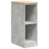 Produktbild för Förvaringsskåp för garage Betonggrå 30x51x85cm massivt trä furu