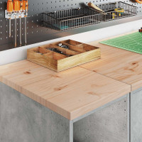 Produktbild för Förvaringsskåp för garage Betonggrå 30x51x85cm massivt trä furu