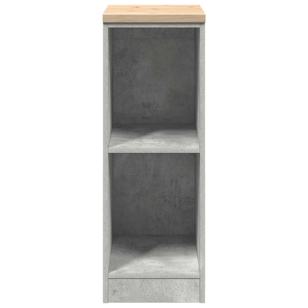 Produktbild för Förvaringsskåp för garage Betonggrå 30x51x85cm massivt trä furu
