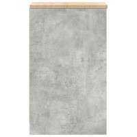 Produktbild för Förvaringsskåp för garage Betonggrå 30x51x85cm massivt trä furu
