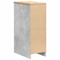 Produktbild för Förvaringsskåp för garage Betonggrå 30x51x85cm massivt trä furu