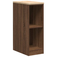 Produktbild för Förvaringsskåp för garage brun ek 30x51x85 cm massivt trä furu