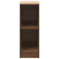 Produktbild för Förvaringsskåp för garage brun ek 30x51x85 cm massivt trä furu