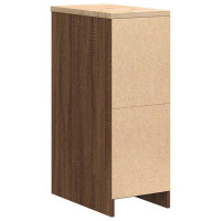 Produktbild för Förvaringsskåp för garage brun ek 30x51x85 cm massivt trä furu