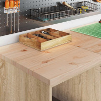 Produktbild för Garageskåp Sonoma ek 40x51x85 cm massiv trä furu