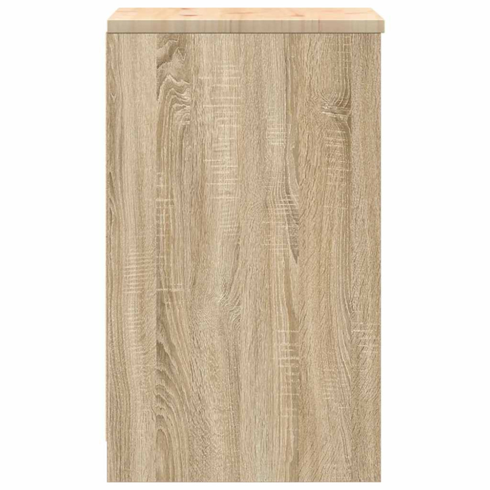 Produktbild för Garageskåp Sonoma ek 40x51x85 cm massiv trä furu