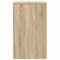 Produktbild för Garageskåp Sonoma ek 40x51x85 cm massiv trä furu