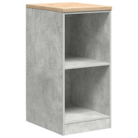 Produktbild för Förvaringsskåp för garage Betonggrå 40x51x85cm massivt trä furu