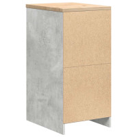 Produktbild för Förvaringsskåp för garage Betonggrå 40x51x85cm massivt trä furu