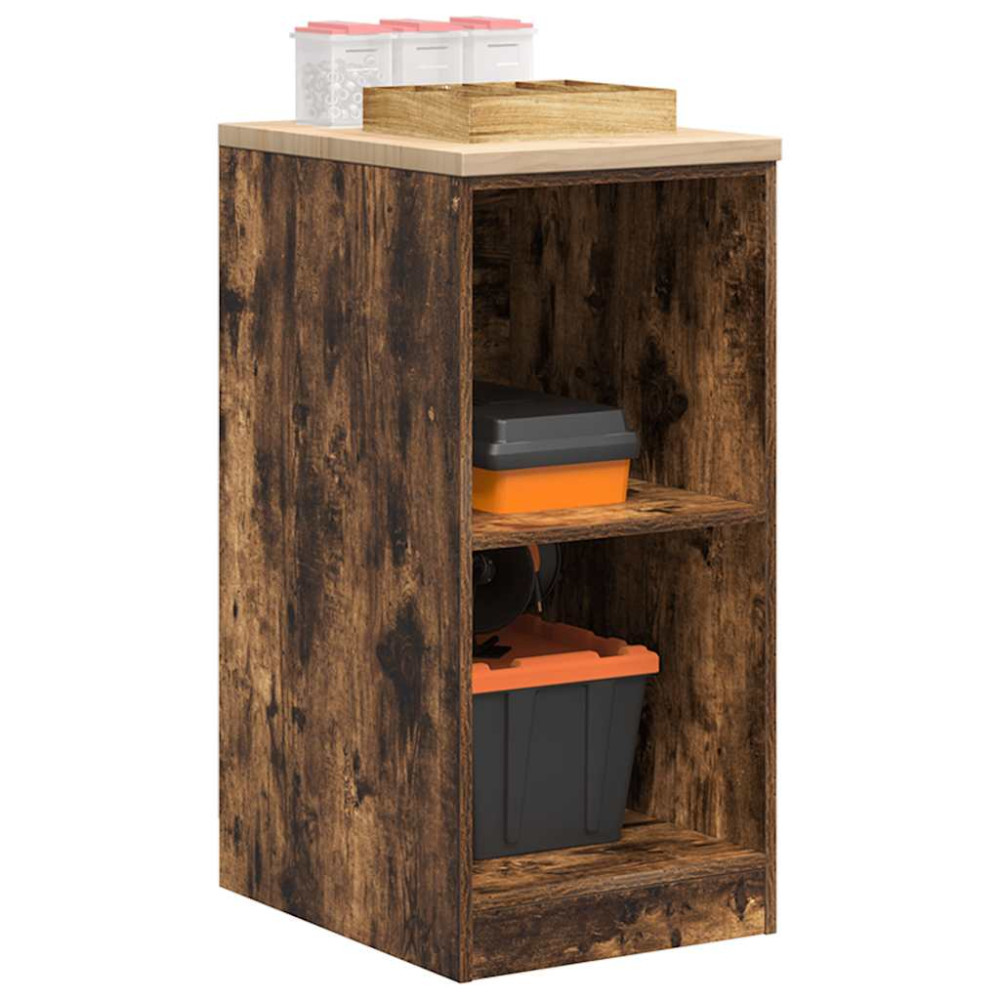 Produktbild för Garageskåp Sonoma ek 40x51x85 cm massiv trä furu