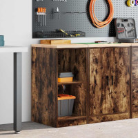 Produktbild för Garageskåp Sonoma ek 40x51x85 cm massiv trä furu