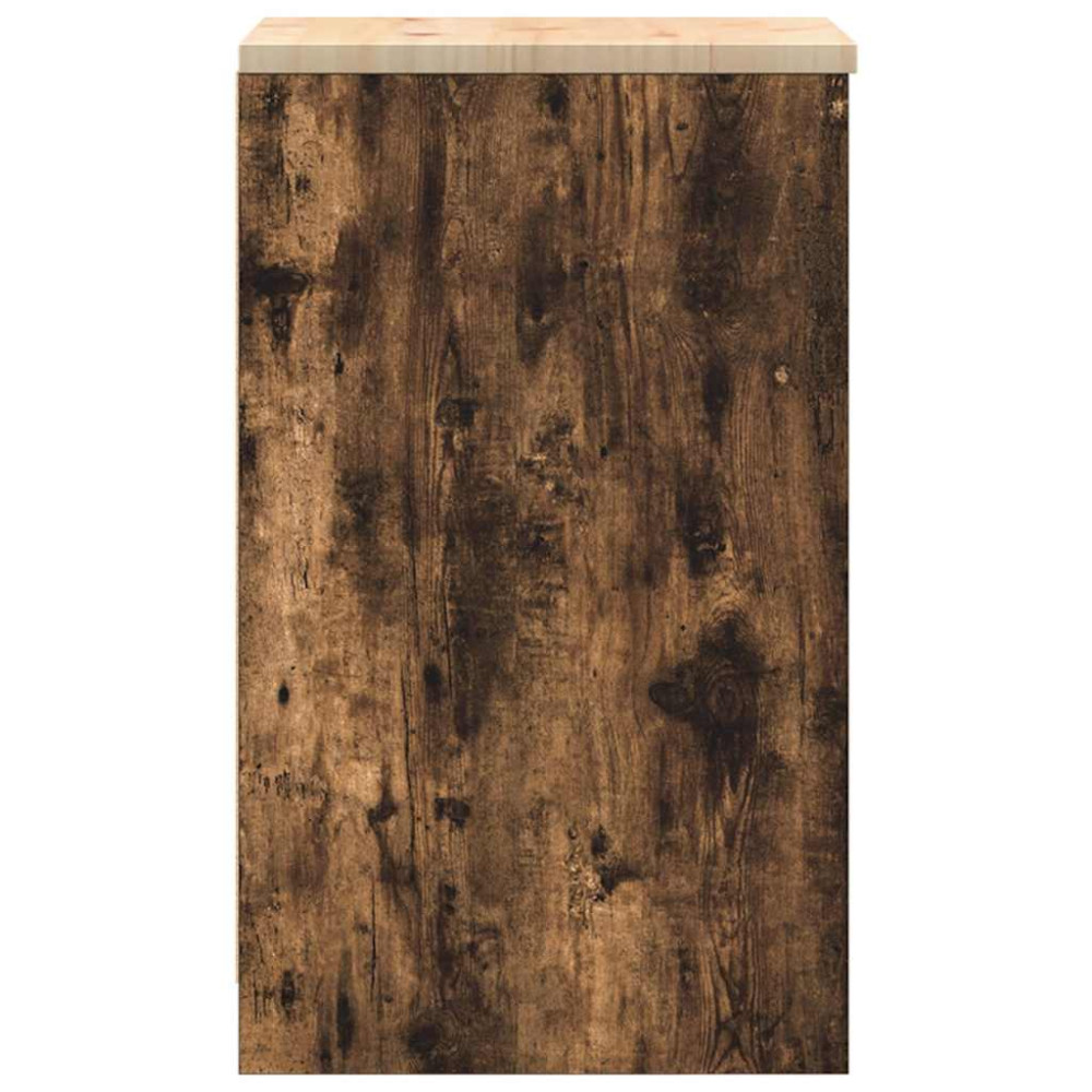 Produktbild för Garageskåp Sonoma ek 40x51x85 cm massiv trä furu