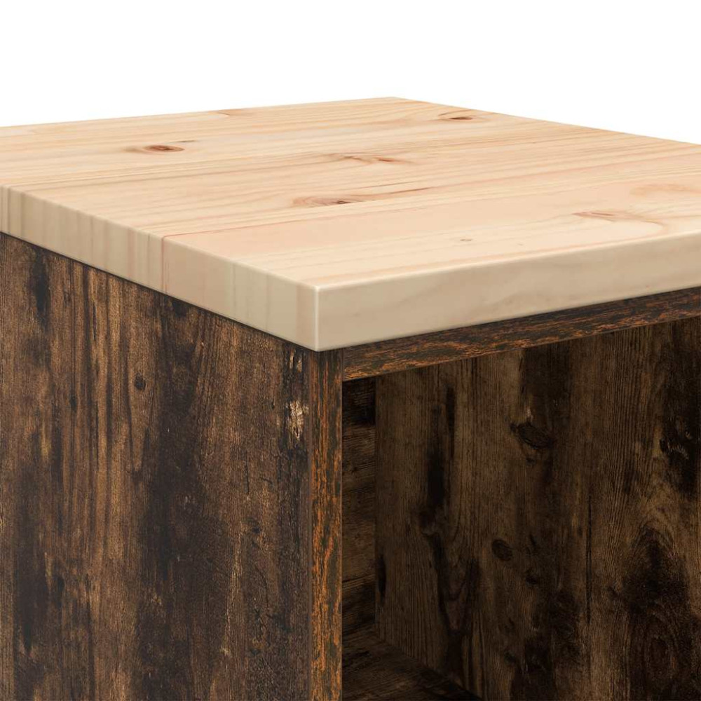 Produktbild för Garageskåp Sonoma ek 40x51x85 cm massiv trä furu