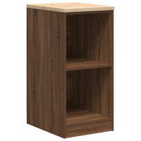 Produktbild för Förvaringsskåp för garage brun ek 40x51x85 cm massivt trä furu