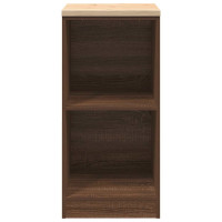 Produktbild för Förvaringsskåp för garage brun ek 40x51x85 cm massivt trä furu