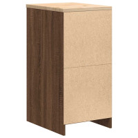 Produktbild för Förvaringsskåp för garage brun ek 40x51x85 cm massivt trä furu
