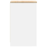 Produktbild för Förvaringsskåp för garage vit 30x51x85 cm massivt trä furu