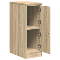 Produktbild för Garageskåp Sonoma ek 30x51x85 cm massiv trä furu