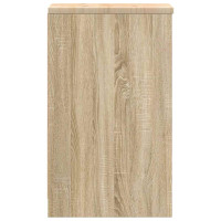 Produktbild för Garageskåp Sonoma ek 30x51x85 cm massiv trä furu