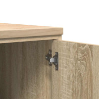 Produktbild för Garageskåp Sonoma ek 30x51x85 cm massiv trä furu
