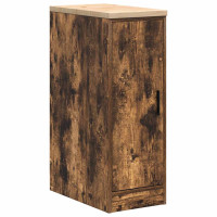 Produktbild för Förvaringsskåp för garage rökt ek 30x51x85 cm massivt trä furu