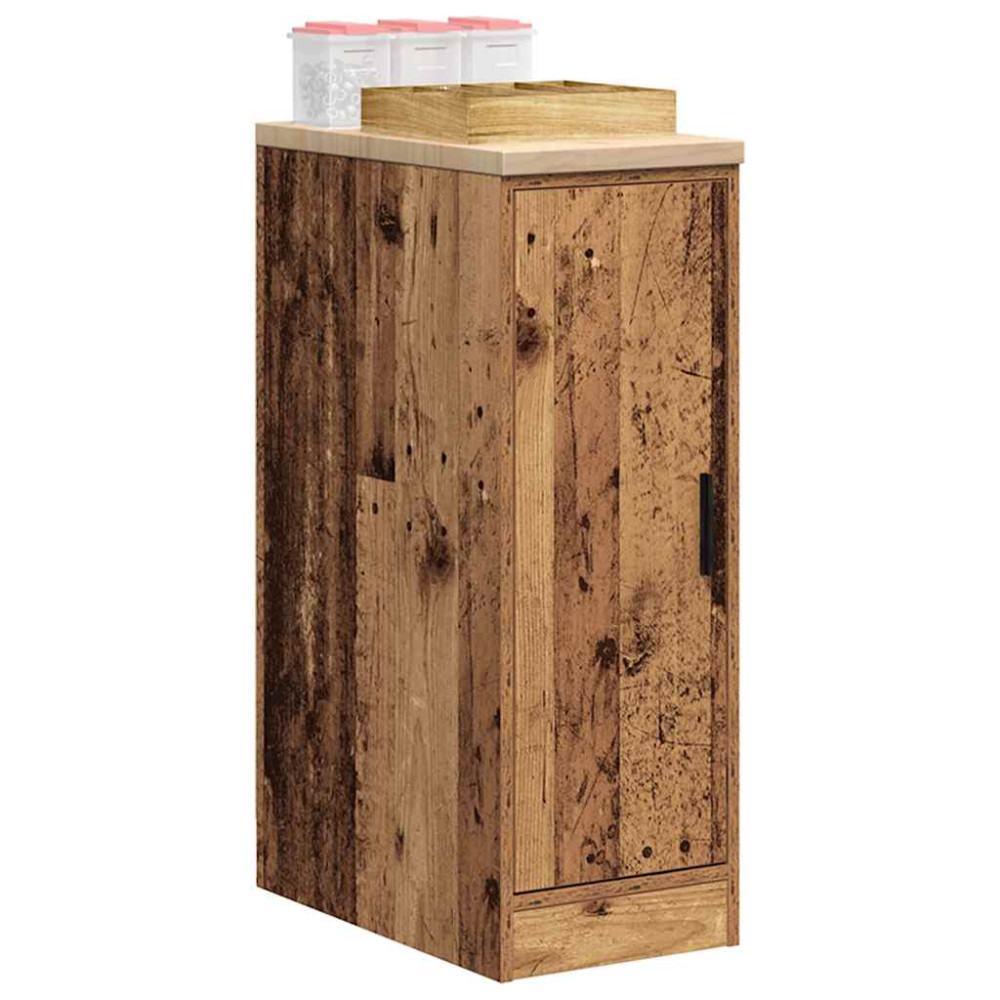 Produktbild för Garageskåp gammalt trä 30x51x85 cm massivt trä furu