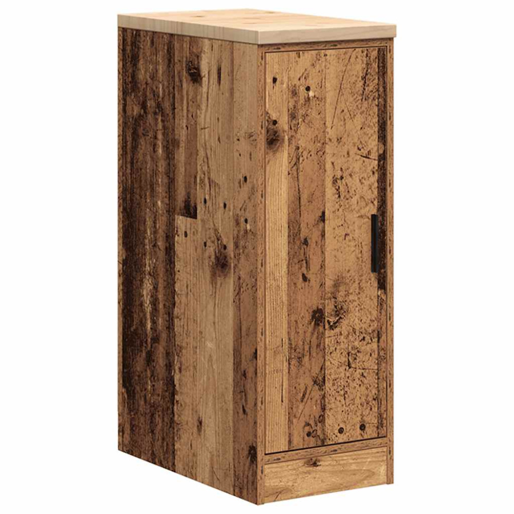 Produktbild för Garageskåp gammalt trä 30x51x85 cm massivt trä furu