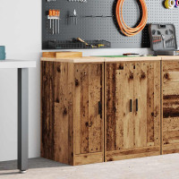 Produktbild för Garageskåp gammalt trä 30x51x85 cm massivt trä furu