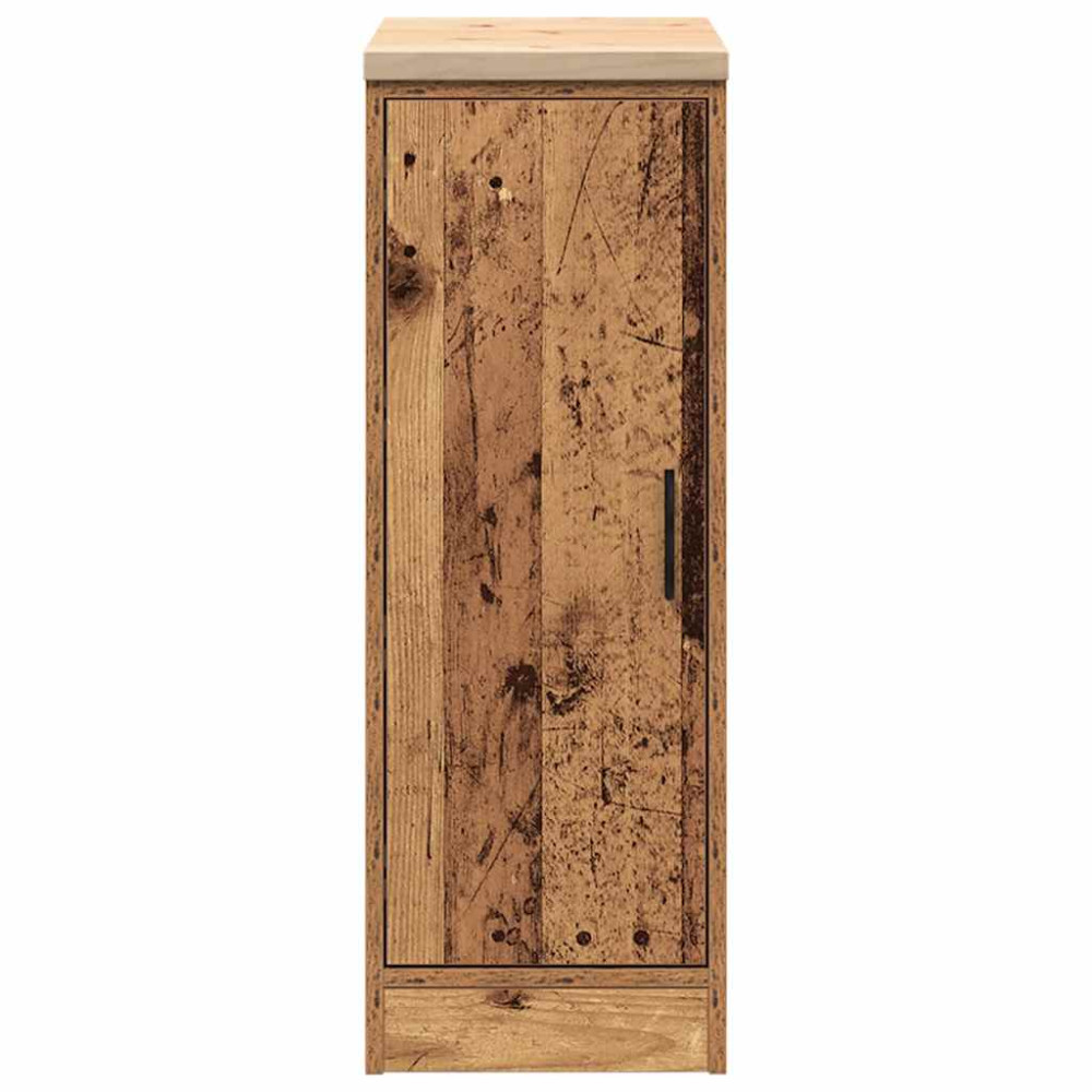 Produktbild för Garageskåp gammalt trä 30x51x85 cm massivt trä furu