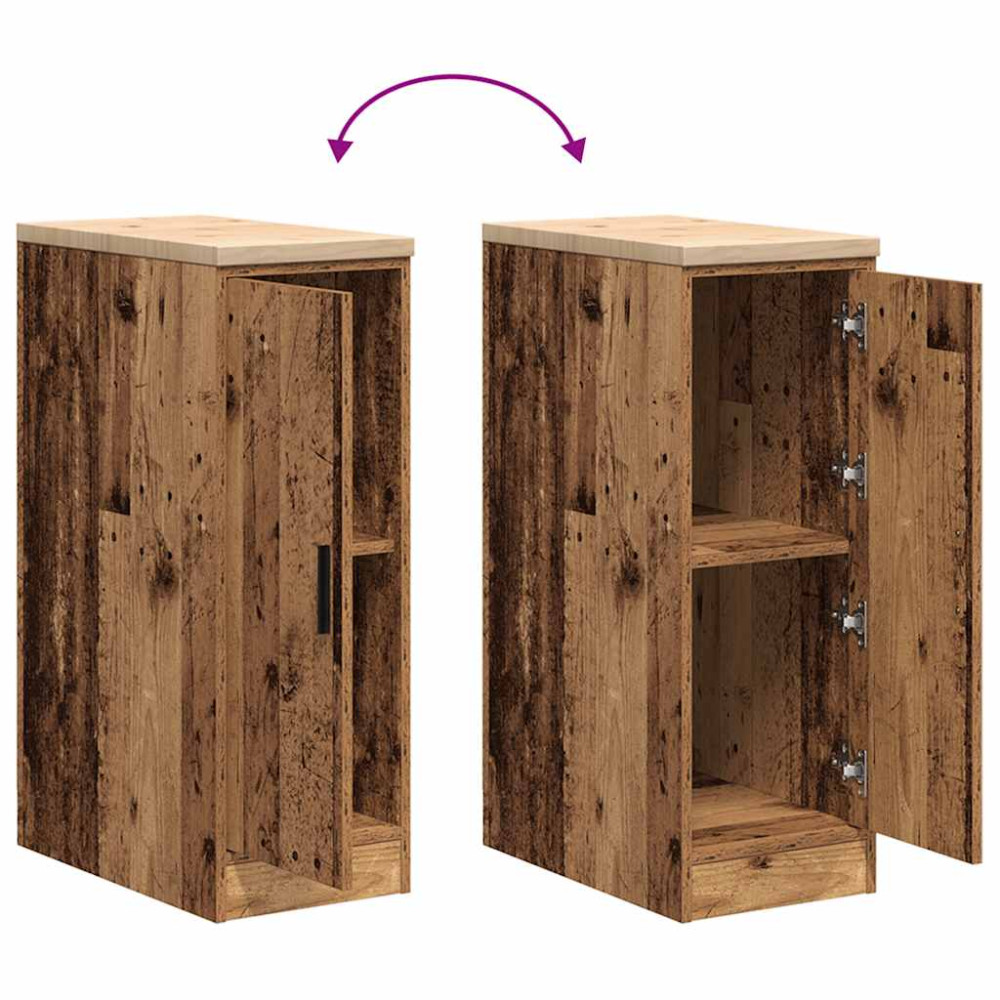 Produktbild för Garageskåp gammalt trä 30x51x85 cm massivt trä furu