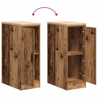 Produktbild för Garageskåp gammalt trä 30x51x85 cm massivt trä furu