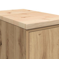 Produktbild för Förvaringsskåp garage hantverksmässig ek 30x51x85 cm