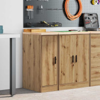 Produktbild för Förvaringsskåp garage hantverksmässig ek 30x51x85 cm