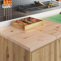 Produktbild för Förvaringsskåp garage hantverksmässig ek 30x51x85 cm