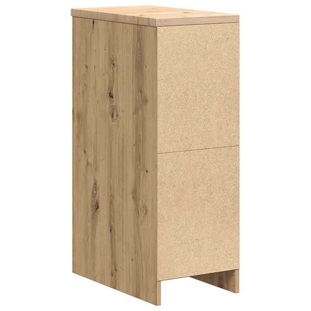 Produktbild för Förvaringsskåp garage hantverksmässig ek 30x51x85 cm