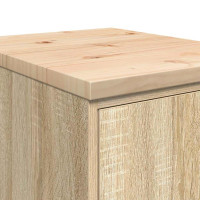 Produktbild för Garageskåp Sonoma ek 40x51x85 cm massiv trä furu