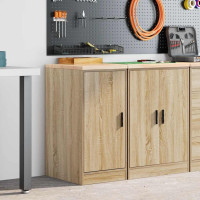Produktbild för Garageskåp Sonoma ek 40x51x85 cm massiv trä furu