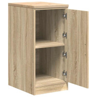 Produktbild för Garageskåp Sonoma ek 40x51x85 cm massiv trä furu
