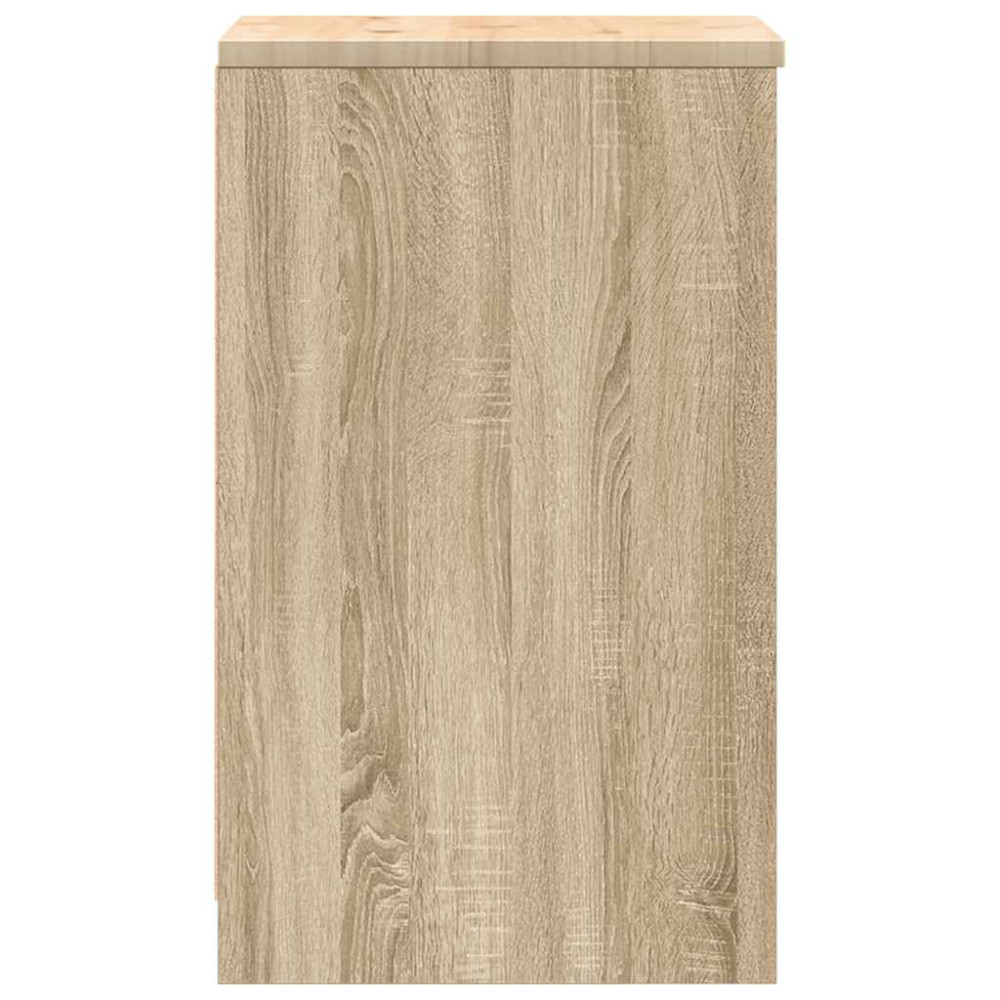 Produktbild för Garageskåp Sonoma ek 40x51x85 cm massiv trä furu