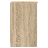 Produktbild för Garageskåp Sonoma ek 40x51x85 cm massiv trä furu