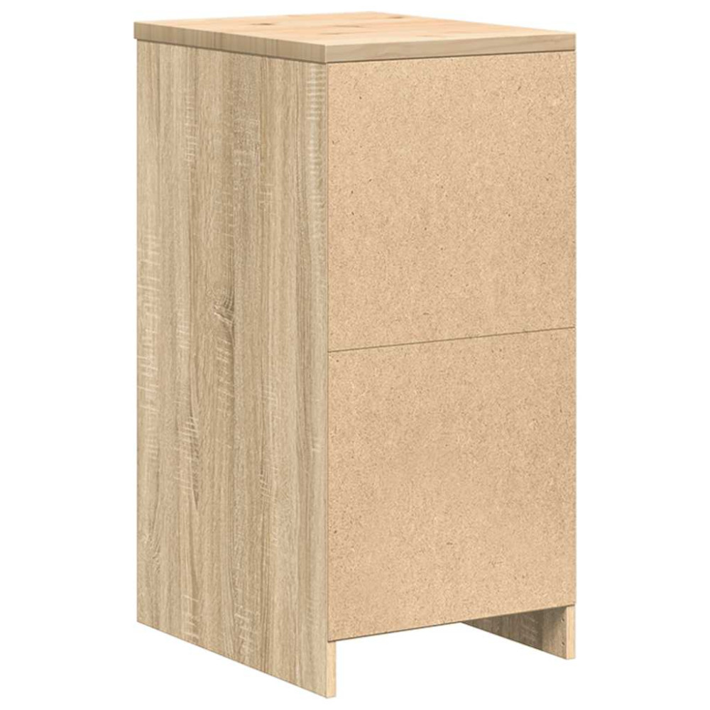 Produktbild för Garageskåp Sonoma ek 40x51x85 cm massiv trä furu