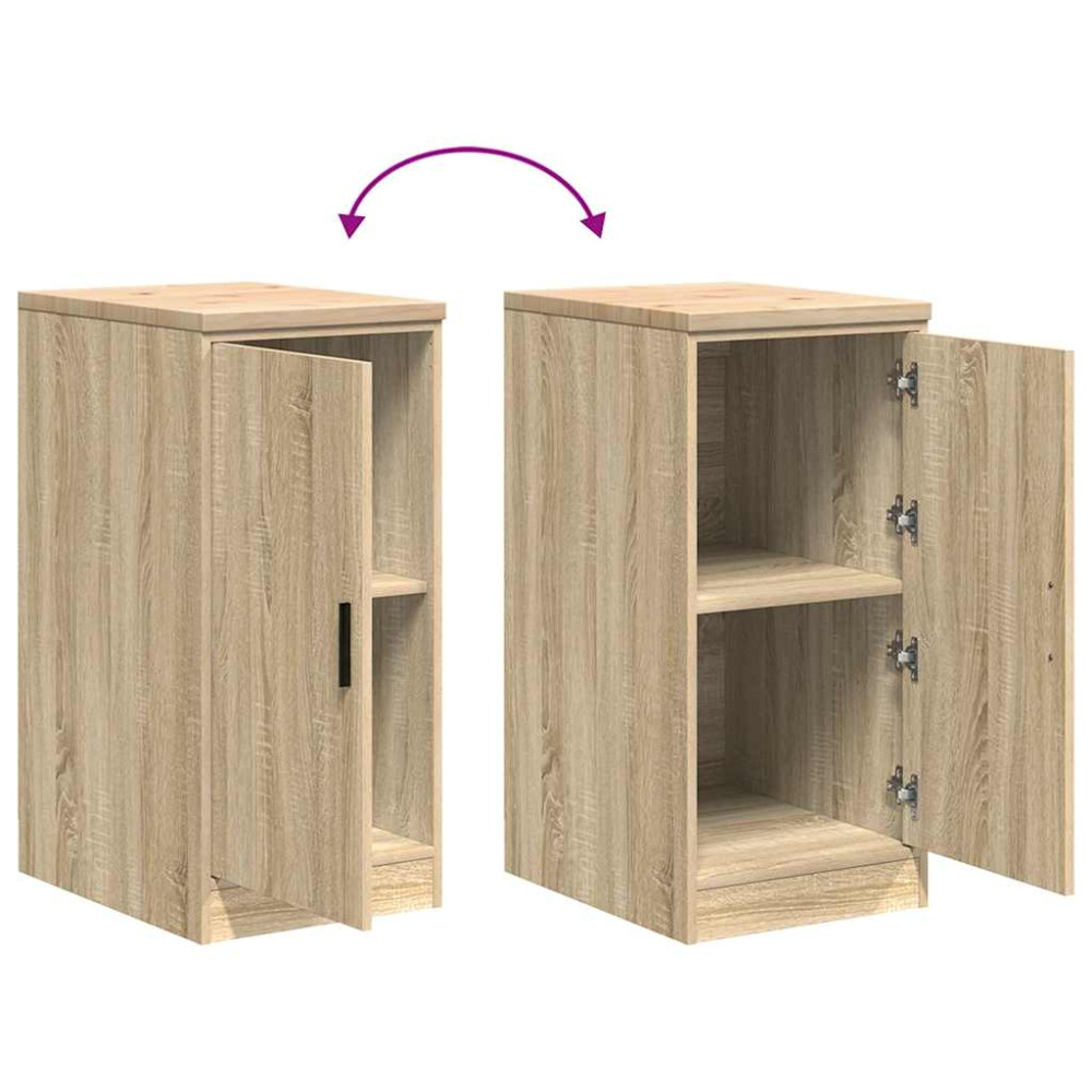 Produktbild för Garageskåp Sonoma ek 40x51x85 cm massiv trä furu