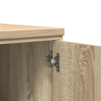 Produktbild för Garageskåp Sonoma ek 40x51x85 cm massiv trä furu