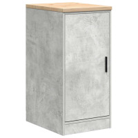 Produktbild för Förvaringsskåp för garage Betonggrå 40x51x85cm massivt trä furu