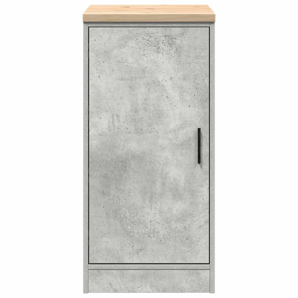 Produktbild för Förvaringsskåp för garage Betonggrå 40x51x85cm massivt trä furu