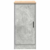 Produktbild för Förvaringsskåp för garage Betonggrå 40x51x85cm massivt trä furu