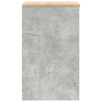 Produktbild för Förvaringsskåp för garage Betonggrå 40x51x85cm massivt trä furu
